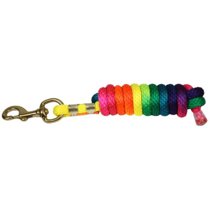 #24715-3: 5/8″ X 8′ Rainbow colored lead with brass snap