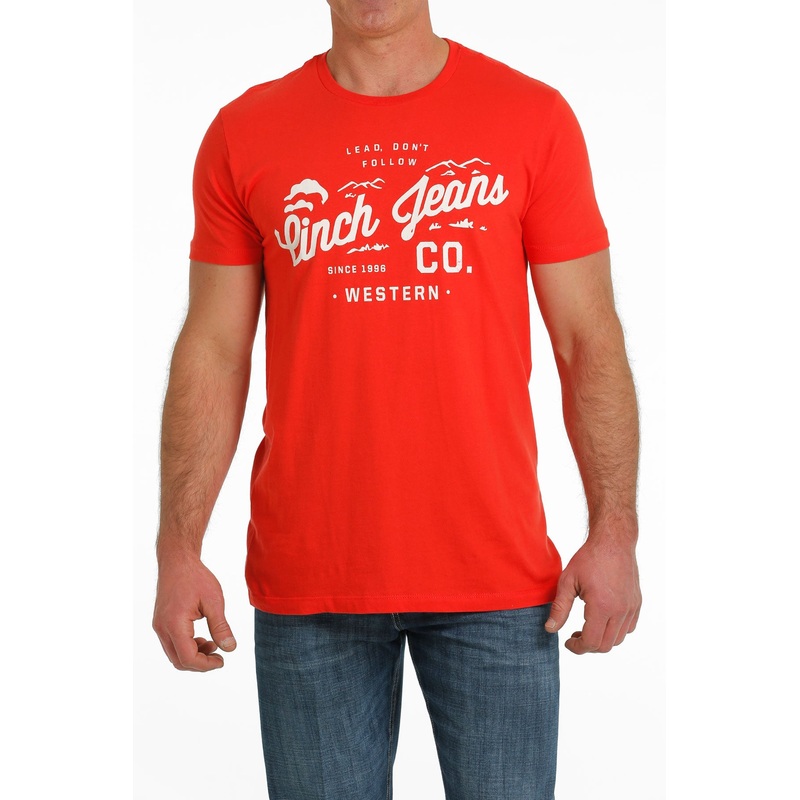 Cinch Mens Red Tee
