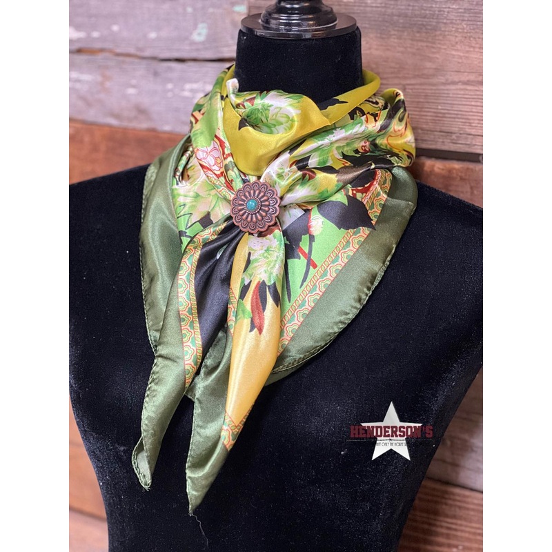 Rodeo Drive Wild Rags/Scarf ~ Green With Envy