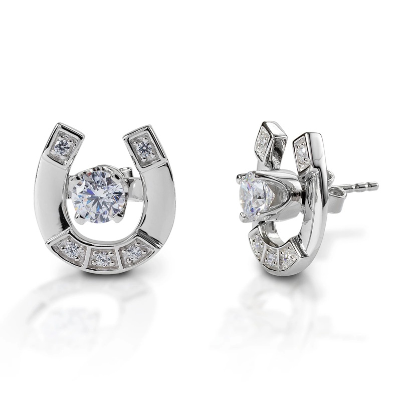 Kelly Herd Stud With Horseshoe Earring