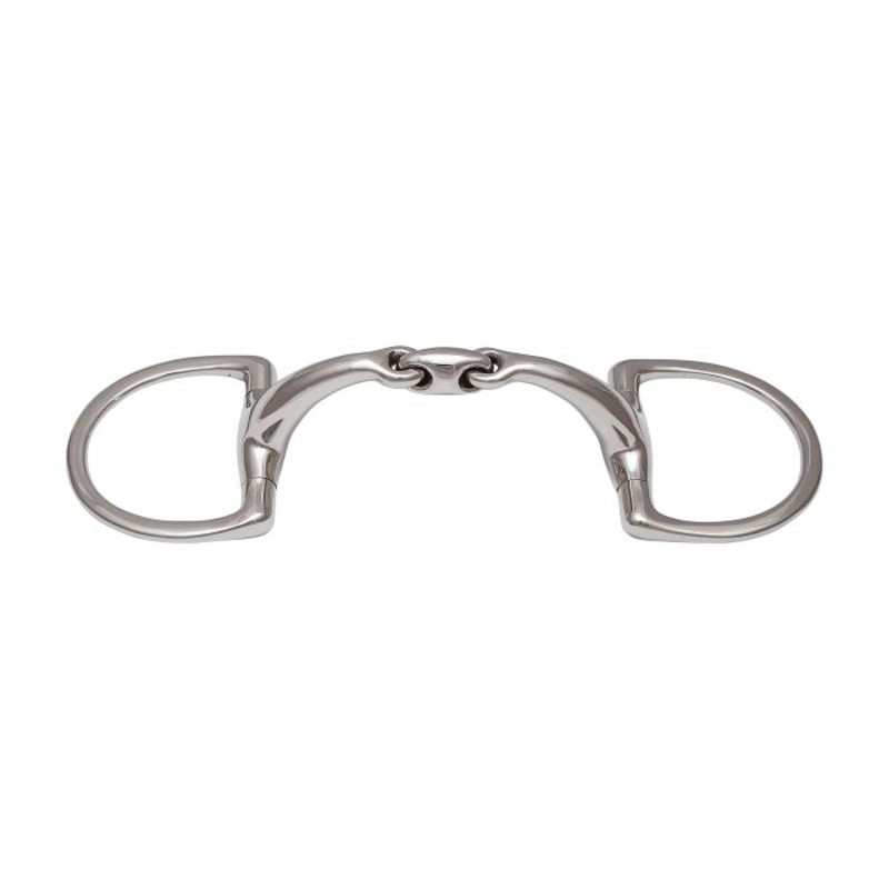 Stubben 2451 Easy Control Double Broken Anatomic Stainless Steel D-Ring Bit