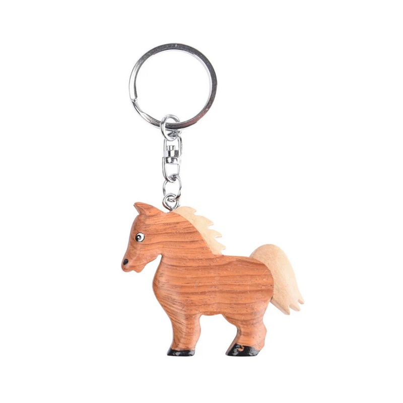 Waldhausen Wood Horse Keychain