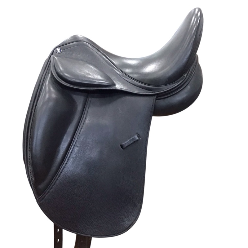 16″ Dynamic Monoflap Narrow Used Dressage Saddle – H