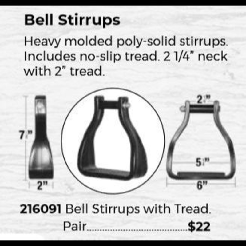 Abetta Bell Stirrups – FREE SHIPPING