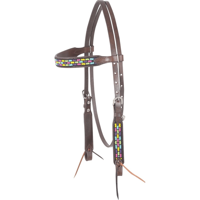 Cashel Beaded Browband Headstall – Roswell