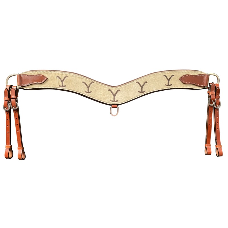Showman Leather Cowhide ‘Y’ Brand Tripping Collar