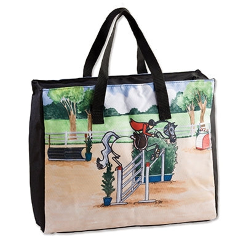 Whimsical Stick Horse Tote – Jumper