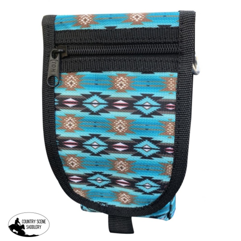 177763  Showman Teal aztec design codura cell phone