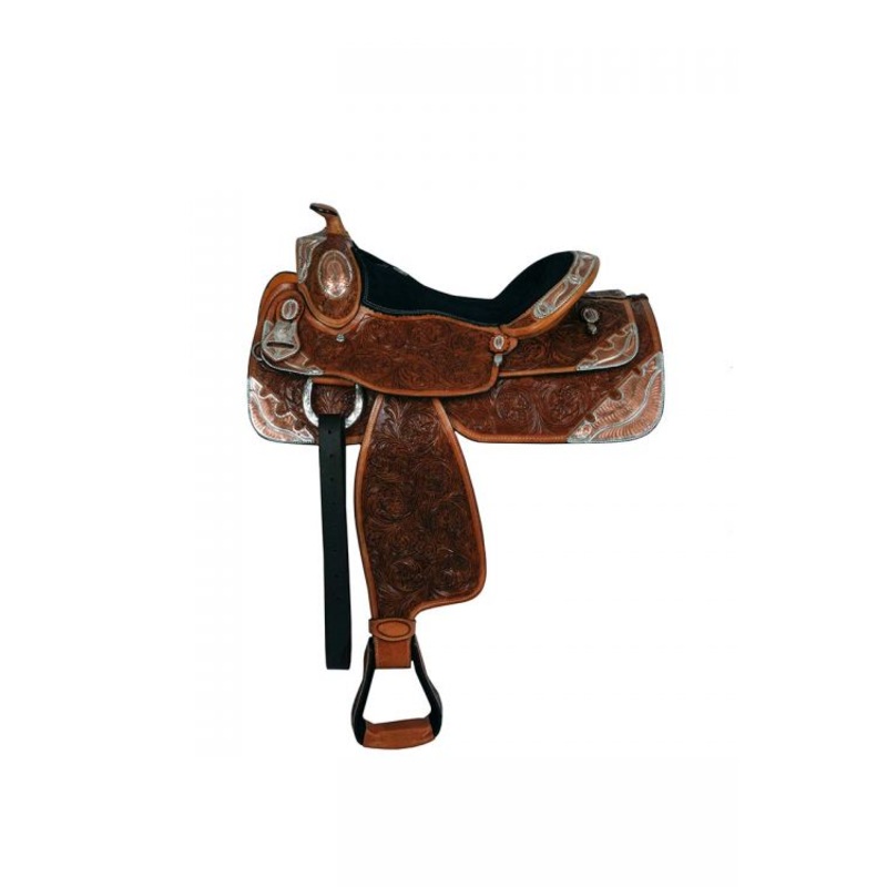 #787516: 16″ Double Tfully tooled show saddle