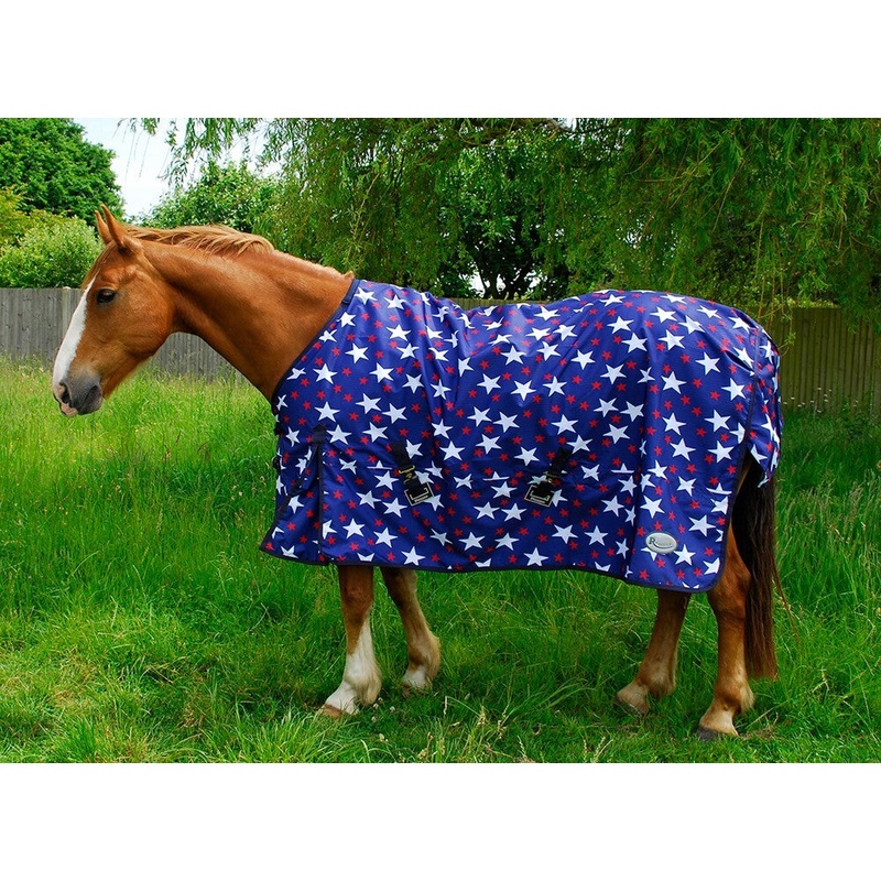 Rhinegold Bolivia 0g Horse Turnout Rugs, Star & Dottie Lightweight, Std Neck