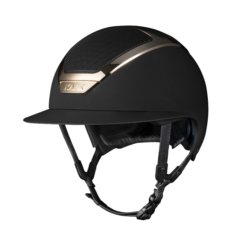 Star Lady Chrome Riding Helmet | Black | Gold