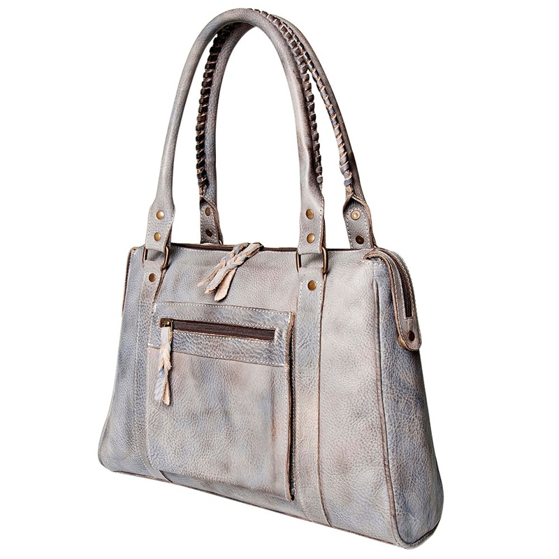 Never Mind Nmbg128B Tote Vintage Handmade Genuine Cowhide Leather Women Bag WesternHandbagPurse