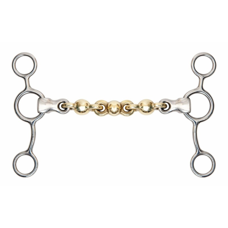 Shires Tom Thumb Gag Bit Waterford With Brass Alloy Mouth