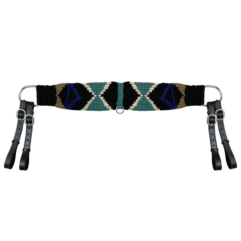 Showman Mohair Wool Multi-Strand Tripping Collar – BlackTealBlue