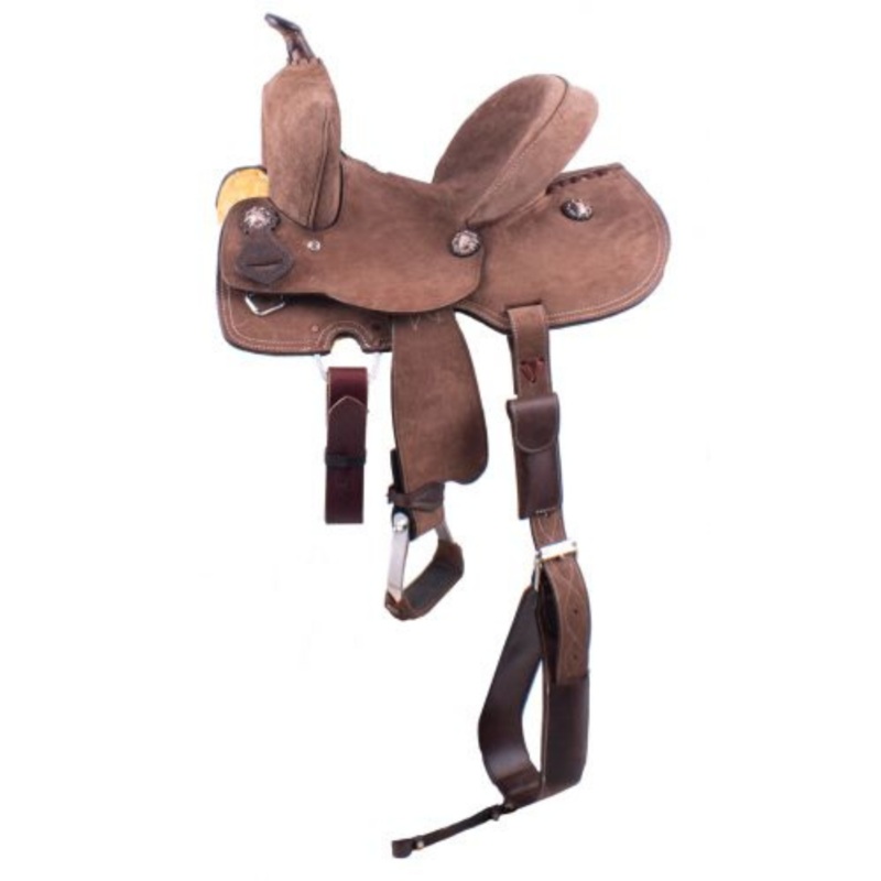 12″, 13″ DOUBLE T YOUTH HARD SEAT BARREL SADDLE