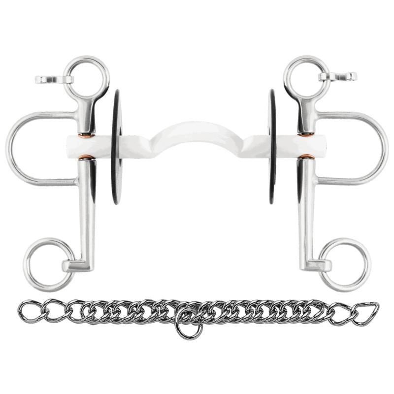 Sprenger Nathe Pelham Hard Mullen Mouth 15mm With 7cm Port Cheeks