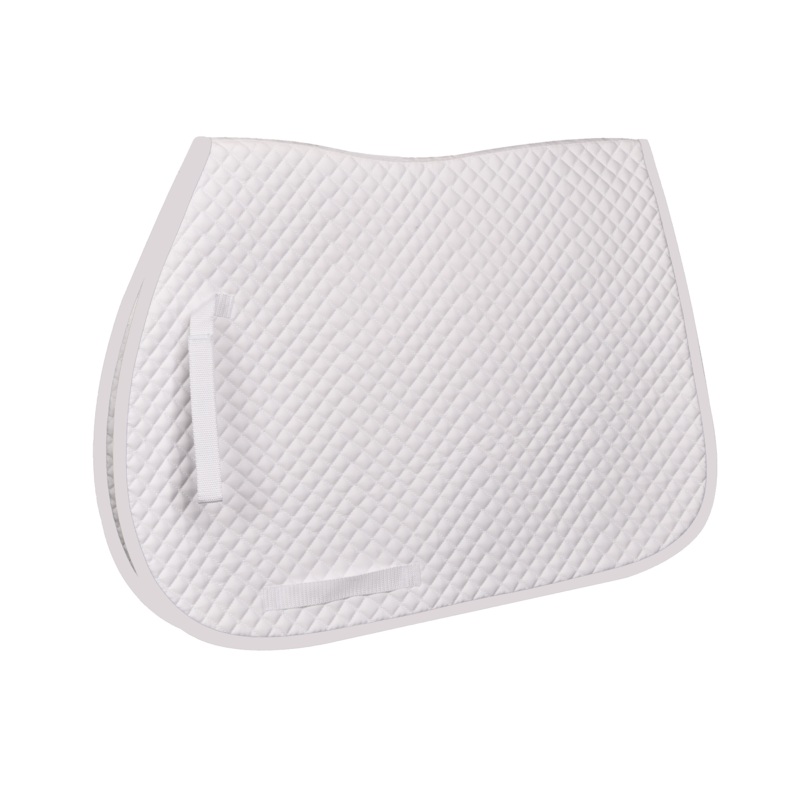 Pro Mini Diamond All-Purpose Saddle Pad – White/White