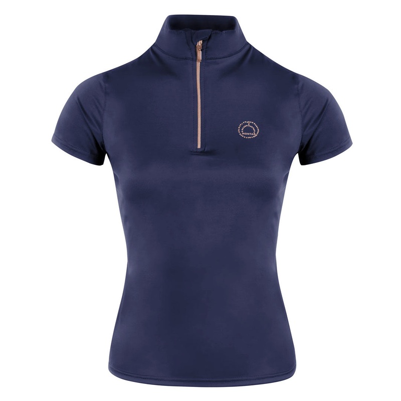 Montar Everly Rose Gold Detail Junior Short Sleeve Base Layer