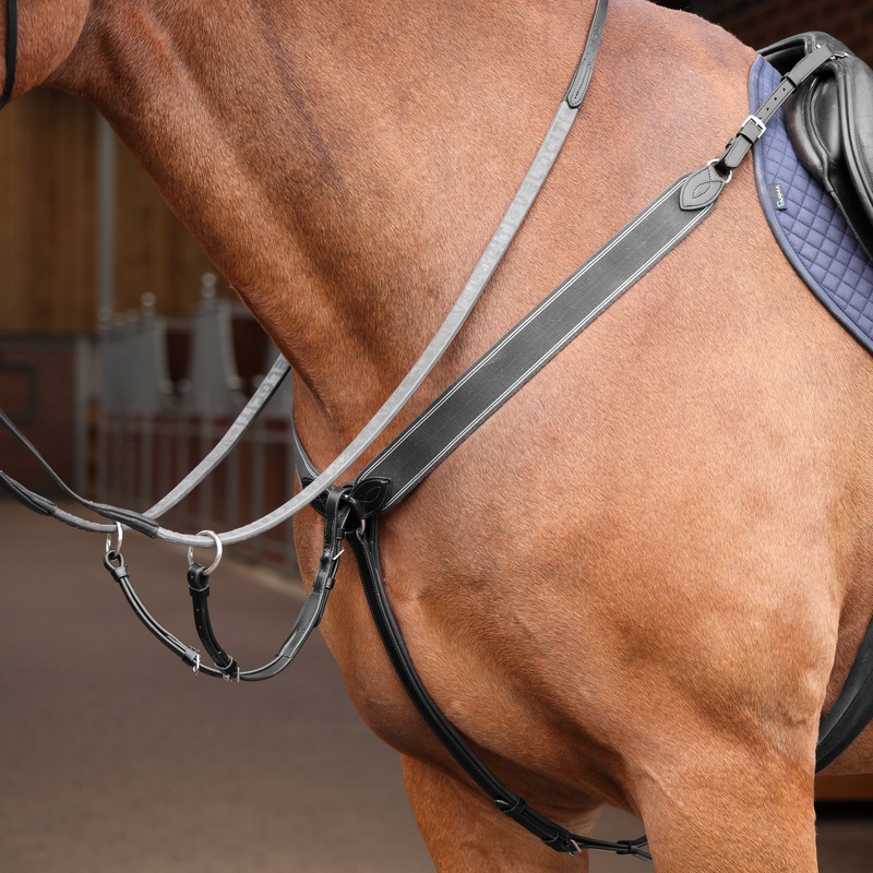 Shires Lusso Three Point Elastic Breastplate