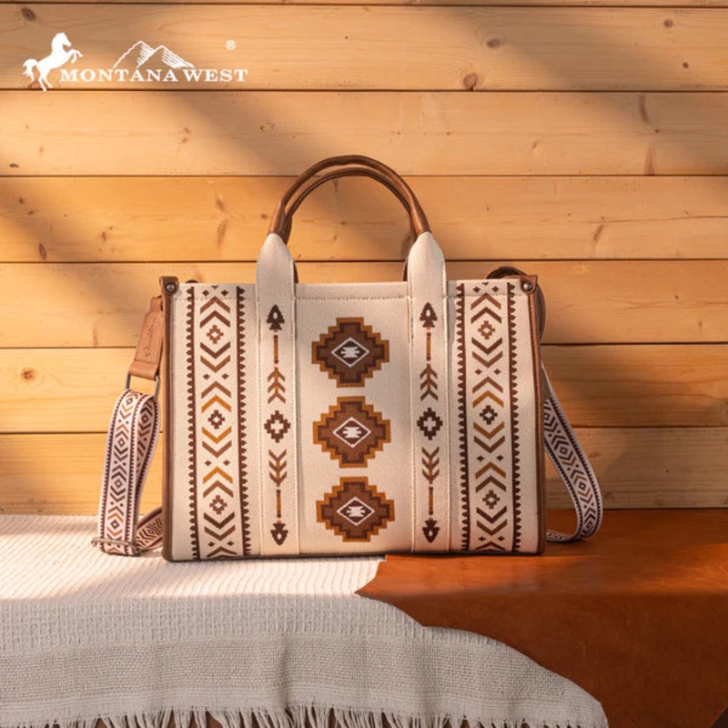 MW Aztec Print Crossbody ~ Beige
