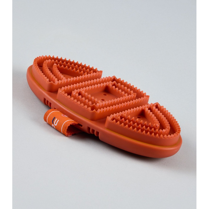 Soft-Touch Flexi Curry Comb Orange & Amber