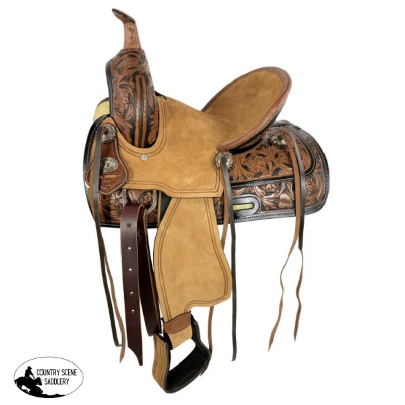 12″ Double T  Youth ranch style hard seat saddle
