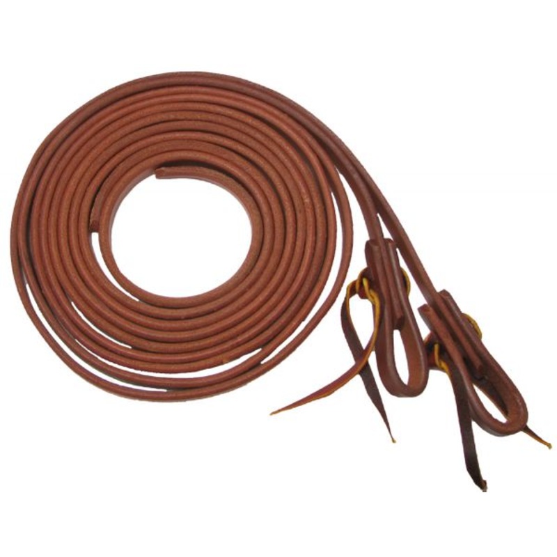 #7411: Showman 3/4″ X 8′ long oiled harness leather split reins