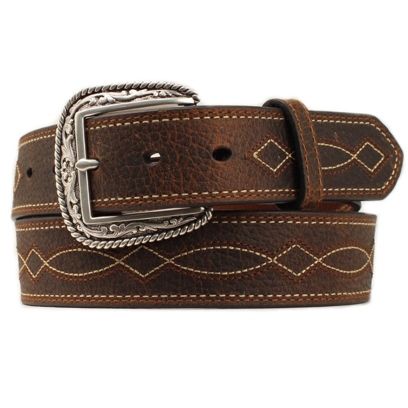 A1034202 Ariat Men’s Bootstitch Leather Western Belt