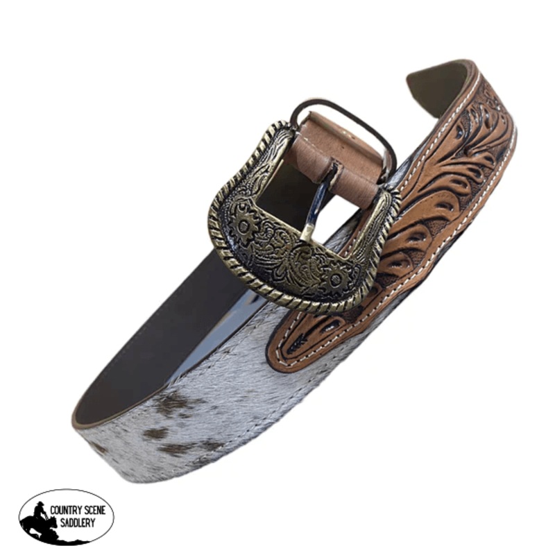 A8124 – 32″ Hand Tooling Leather Cowhide Belt
