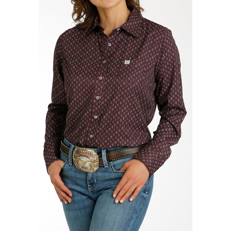 Womens Cinch LS Arenaflex Purple