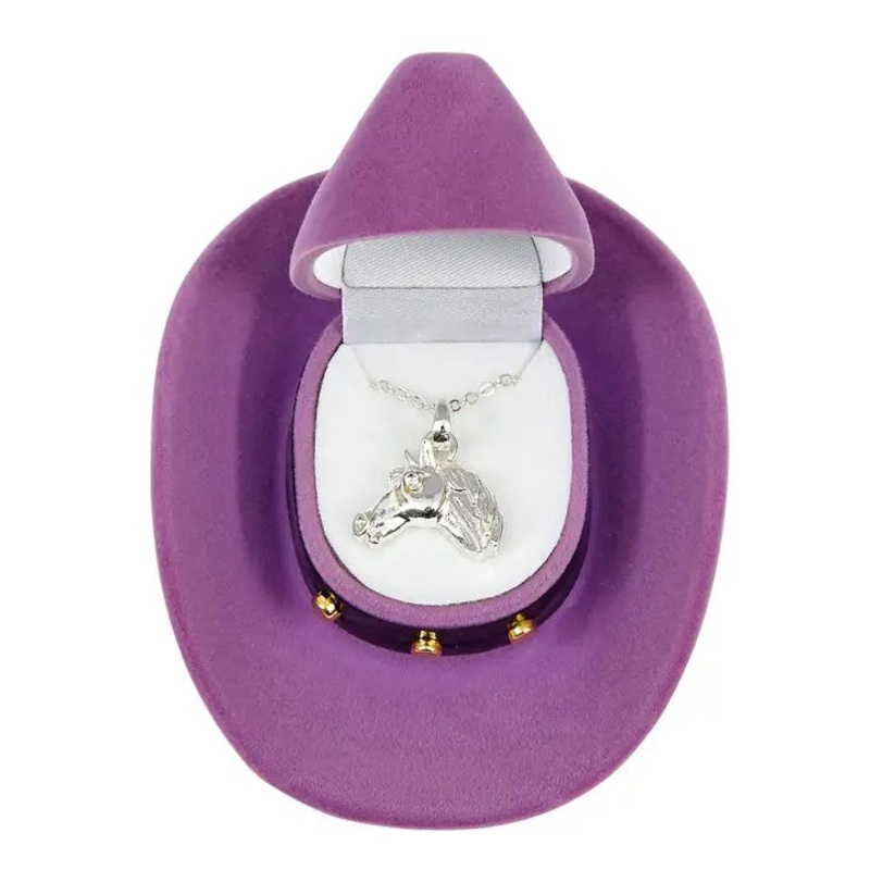 Cowboy Hat Necklace ~ Horse Head