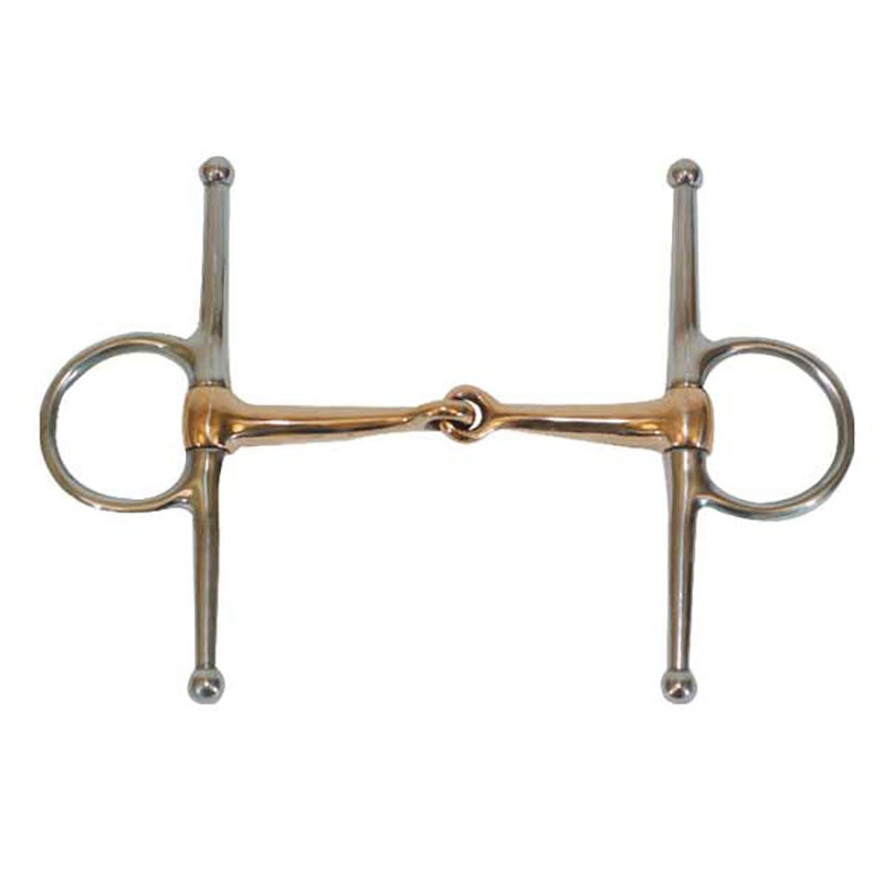 SS Snaffle Full Cheek Copper Mouth