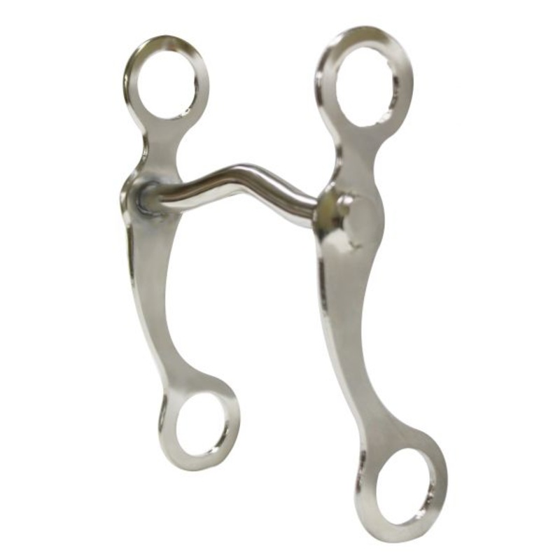 #25209: Chrome plated “Pony” grazing bit with 6