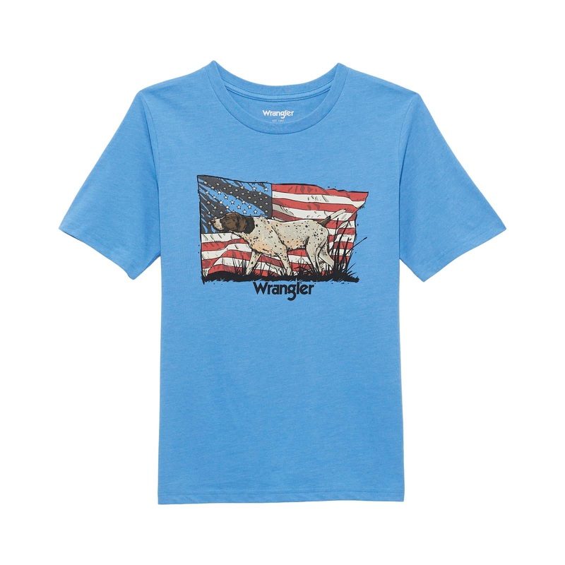 Boy’s Wrangler Tee ~ Azure Blue