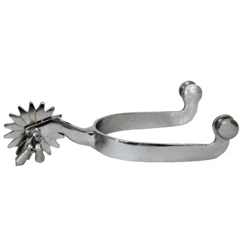 #21147: Showman men’s size nickel plated jingle bob spurs