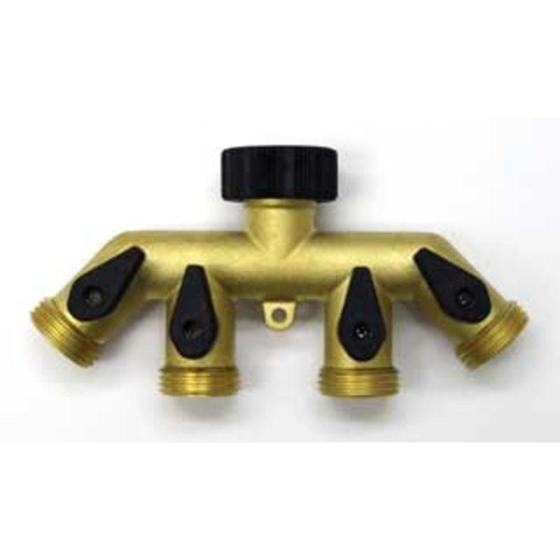 4 Way Brass Manifold