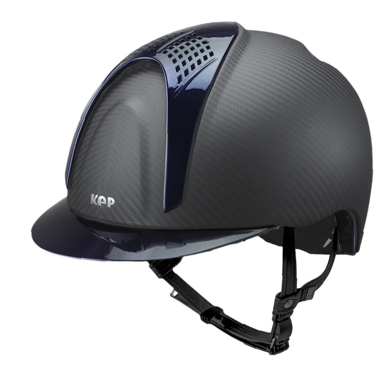 Carbon Helmet | E-Light Matt | 2 Blue Inserts