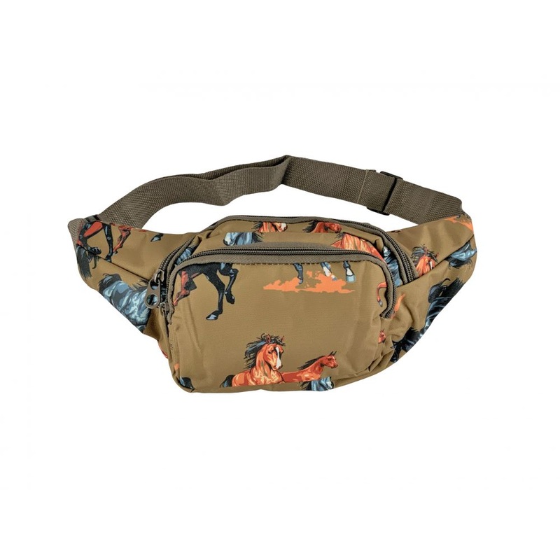 Hip Pack (Fanny Pack) Bag with running horses design