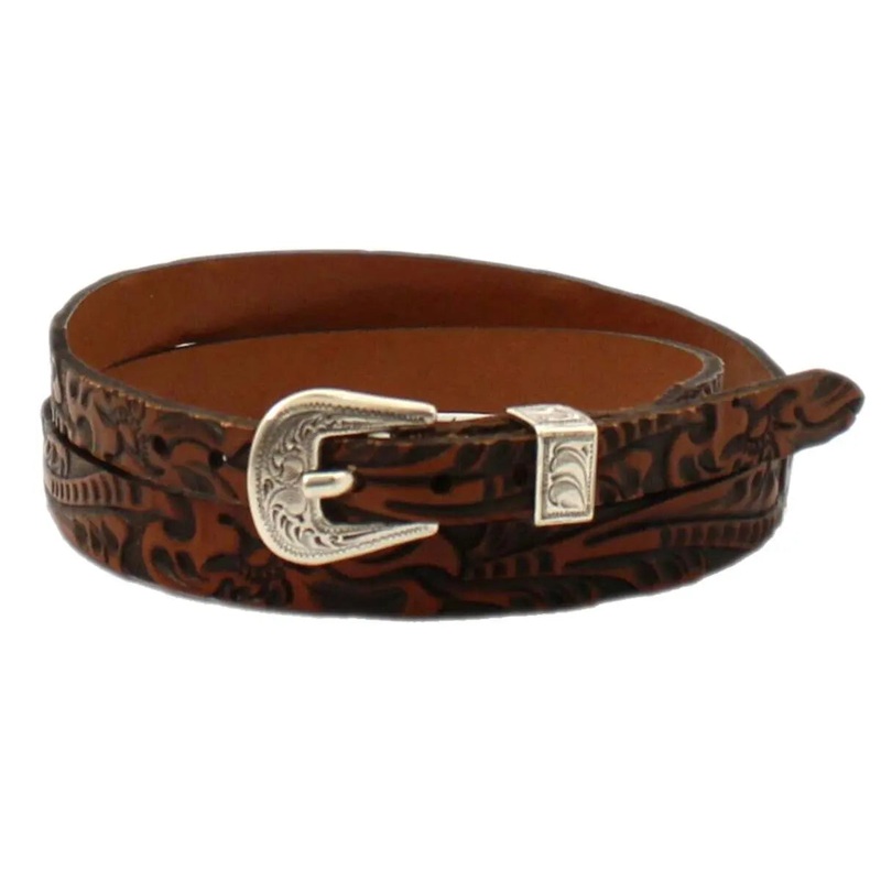 Tooled Leather Hat Band