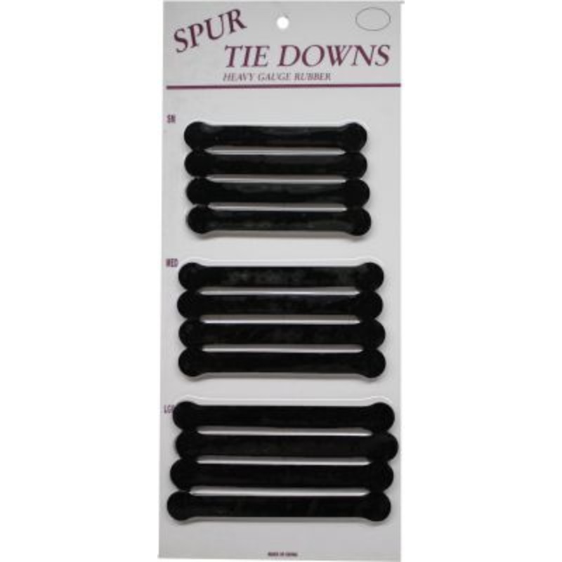 #10015: Heavy gauge “rubber” spur tie downs