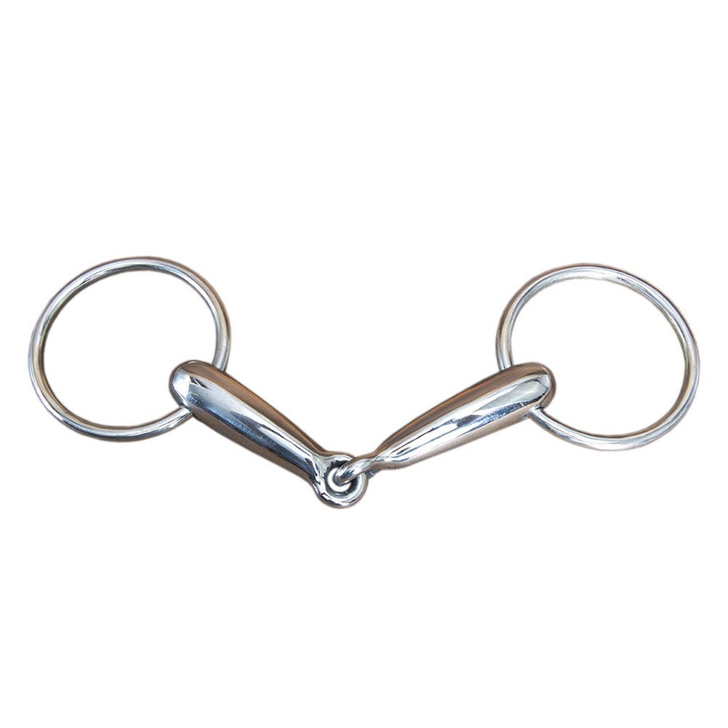 5″ Hilason Western Stainless Steel Loose Ring Hollow Horse Mouth Bit