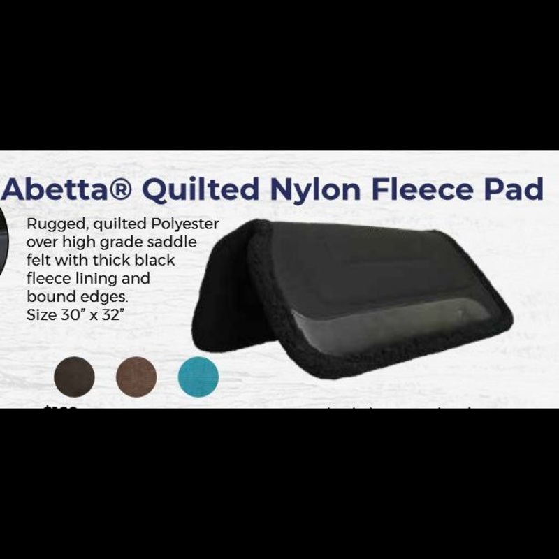 Abetta Nylon Quilted Fleece Pad – 3 Colors- FREE SHIPPING