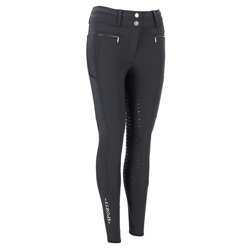 Schockemohle Winter Heather II Ladies Full Grip Breeches, Graphite