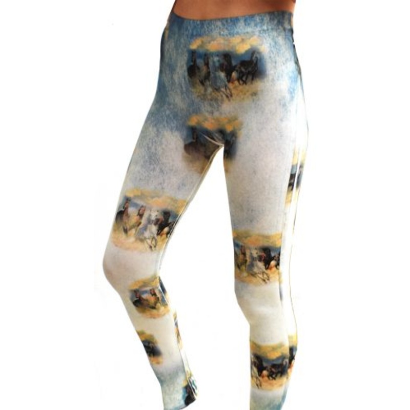 Wild and Free Running Horse Leggings