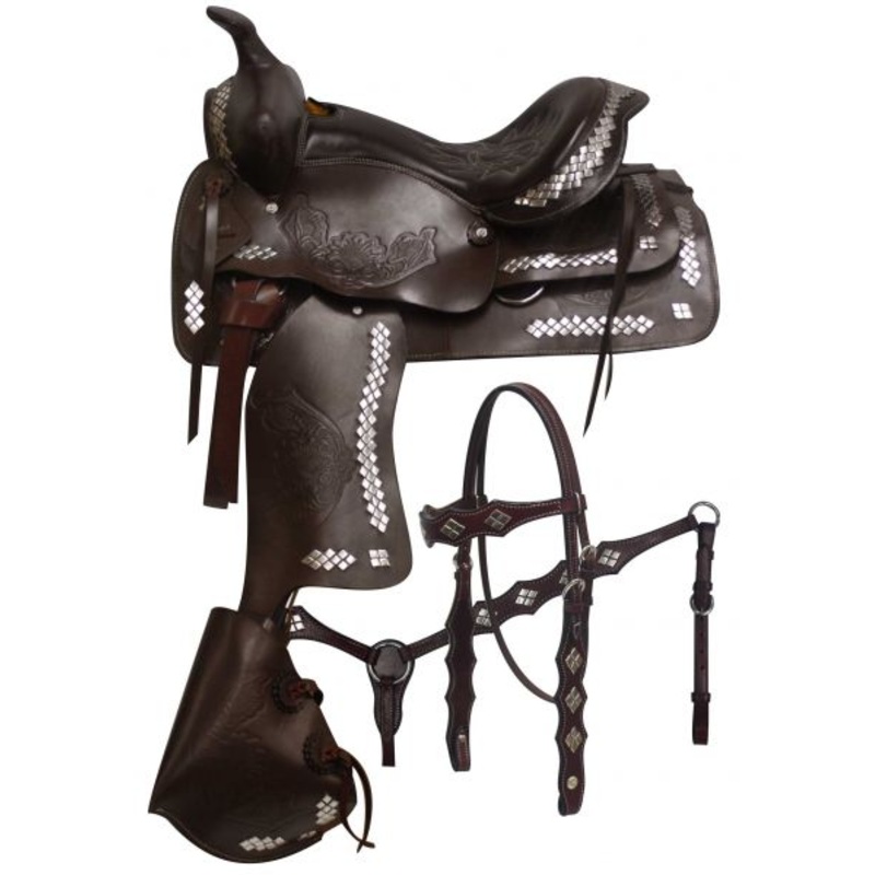 #1244: 16″ , 17″ Double T Parade Style Saddle