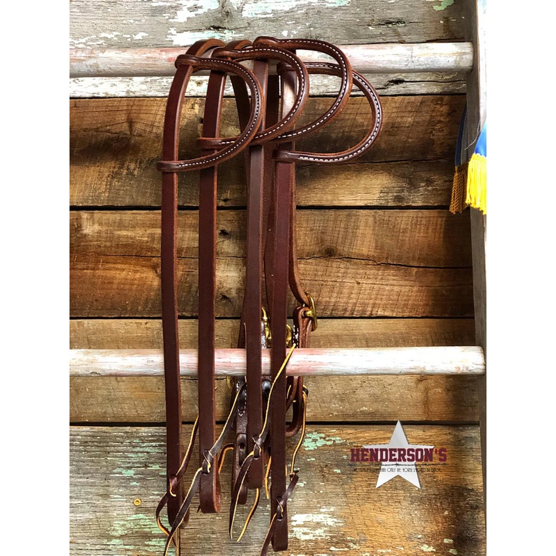 Dark Oiled Work One Ear Headstall