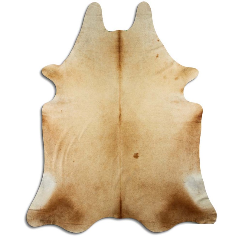 LG/XL Light Toned Brazilian Hair on Cowhide Rug – 40-45 Sq. Ft.