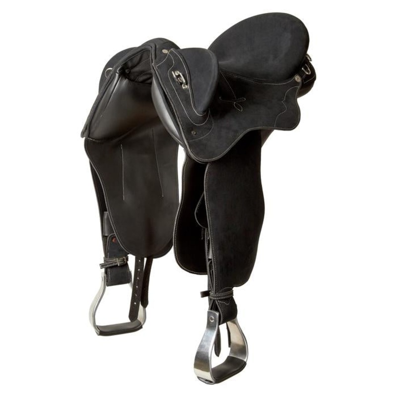 Syd Hill Premium Stock Saddle with Swinging Fender – Synthetic – SHX Adjustable Tree